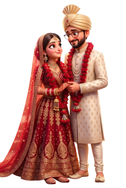 Vatsal and Prachi Varmala couple